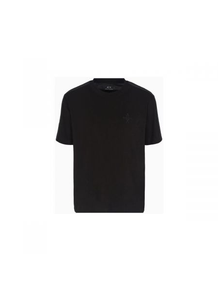 Tričko s krátkými rukávy Eax černé