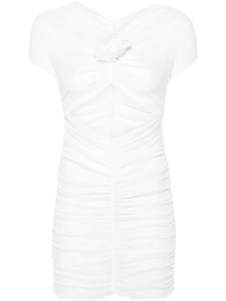 Mini haljina s cvjetnim printom Philosophy Di Lorenzo Serafini bijela