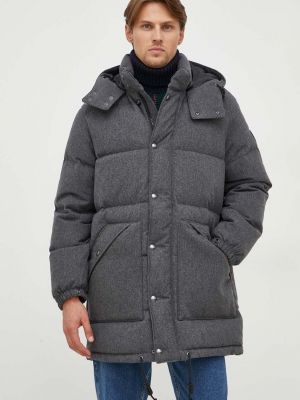 Gyapjú téli kabát Polo Ralph Lauren szürke