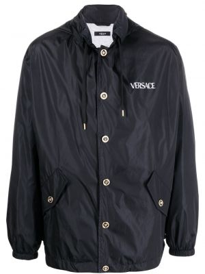 Jacke mit kapuze Versace schwarz