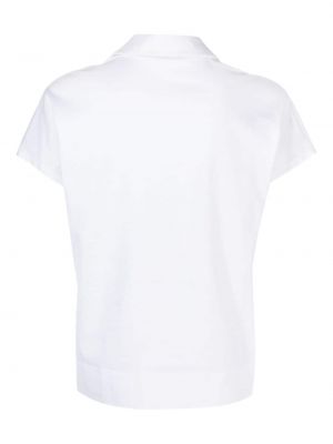 Siuvinėtas polo marškinėliai Fay balta
