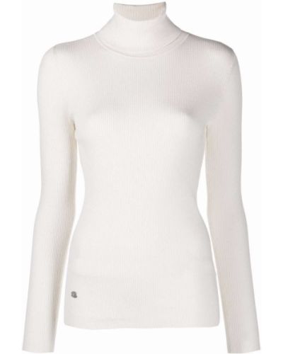 Jersey cuello alto con cuello alto de tela jersey Lauren Ralph Lauren blanco