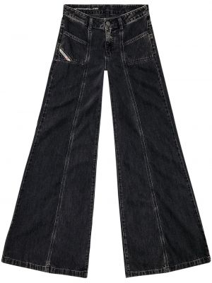 Jeans a zampa Diesel nero