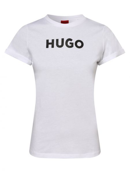 Koszulka slim fit Hugo biała