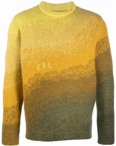 Jersey de punto de tela jersey con efecto degradado Erl amarillo