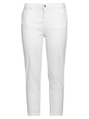 Jeans di cotone in viscosa Fracomina bianco