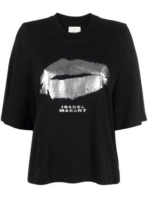 Kokvilnas t-krekls Isabel Marant