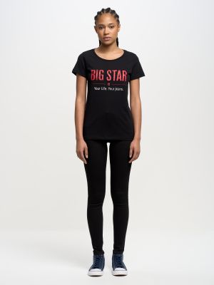 Zvaigznes t-krekls Big Star melns