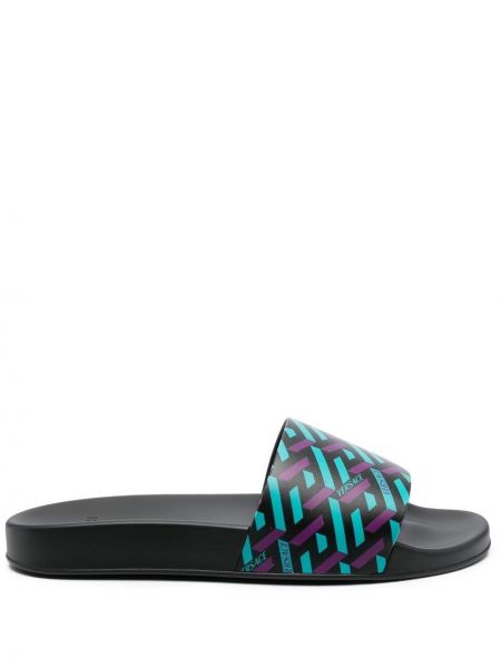 Trykt flip-flops Versace lilla