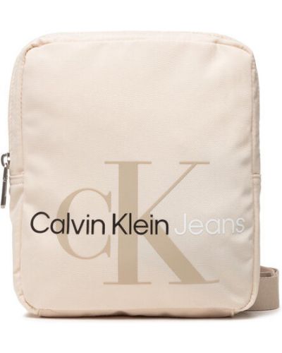 Športová taška Calvin Klein Jeans béžová