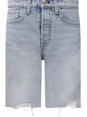 Голубые джинсовые шорты Rag&bone