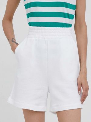 Pamut magas derekú rövidnadrág United Colors Of Benetton fehér