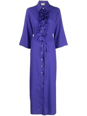 Rochie lunga cu volane P.a.r.o.s.h. violet