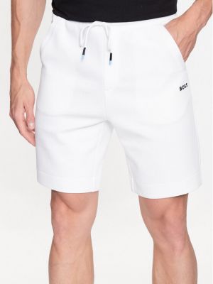 Pantaloni sport Boss alb
