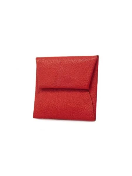 Portmonetka skórzany retro Hermès Vintage czerwony