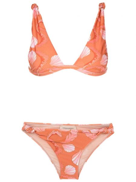 Bikini à imprimé Adriana Degreas orange