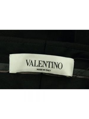 Pantalones de lana Valentino Vintage negro