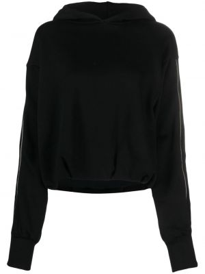 Bluza z kapturem bawełniana Thom Krom czarna