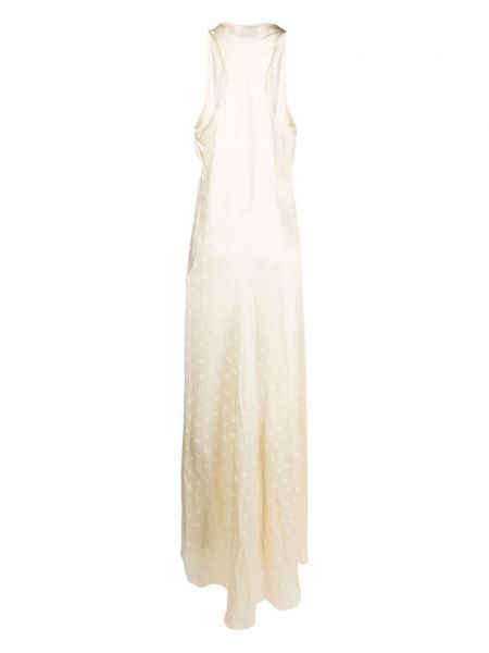 Večerní šaty s potiskem Balenciaga bílé