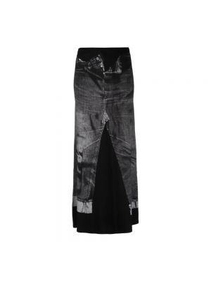 Spódnica jeansowa Jean Paul Gaultier czarna
