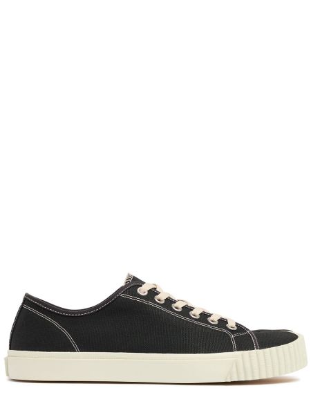 Bomull canvas sneakers Maison Margiela svart