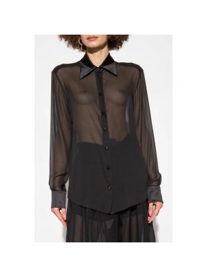 Camisa de seda Dolce & Gabbana negro