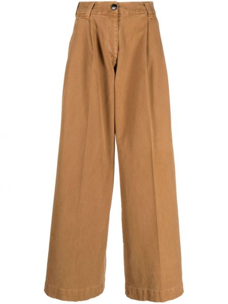 Pantaloni di cotone Gabriele Pasini marrone