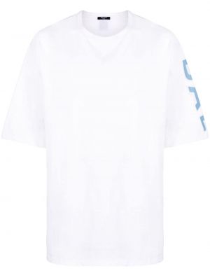 T-shirt à imprimé Balmain blanc