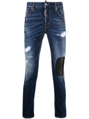 Skinny fit-jeans Dsquared2 blå