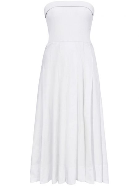 Памучна права рокля Proenza Schouler White Label бяло