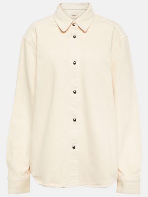 Rifľová košeľa Khaite biela