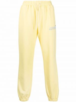 Pantalones de chándal con estampado Msgm amarillo