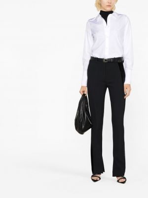 Rovné kalhoty Victoria Beckham černé