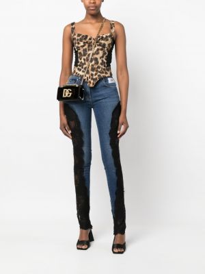 Krajkové skinny džíny Dolce & Gabbana