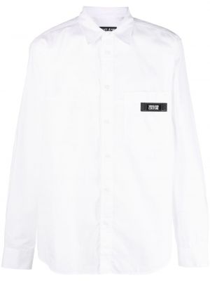 T-shirt en coton avec applique Versace Jeans Couture blanc