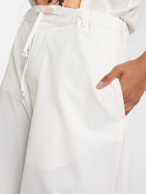 Spodnie relaxed fit Mm6 Maison Margiela białe
