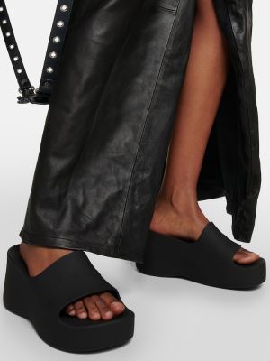 Sandalias con plataforma con cuña Balenciaga negro