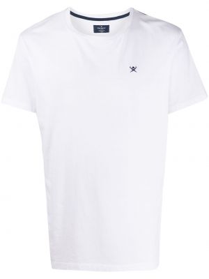 Camiseta con bordado Hackett blanco