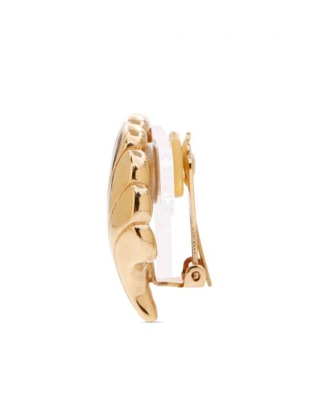 Kolczyki Christian Dior Pre-owned złote