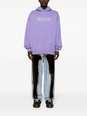 Džersis džemperis su gobtuvu Vetements violetinė