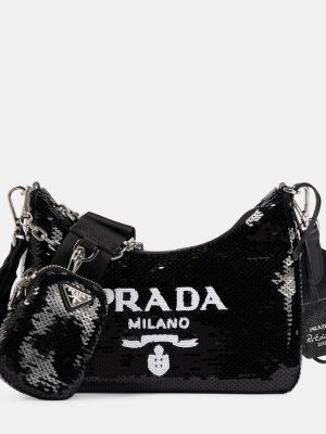 Τσάντα ώμου Prada μαύρο