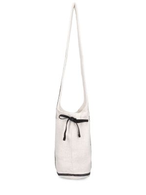 Bavlněná taška přes rameno Gimaguas bílá