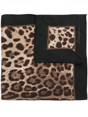 Dolce & Gabbana pañuelo con estampado de leopardo - Negro Dolce & Gabbana