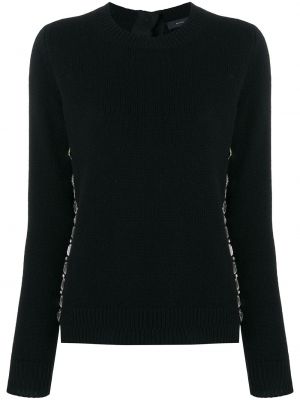Jersey ajustado de tela jersey con apliques Marc Jacobs negro