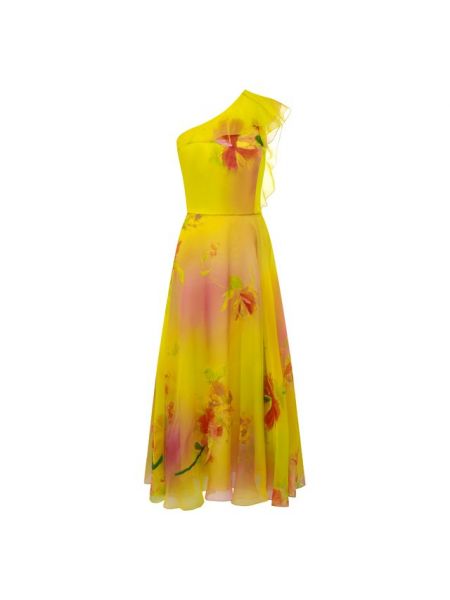 Шелковое платье Ralph Lauren - Желтый