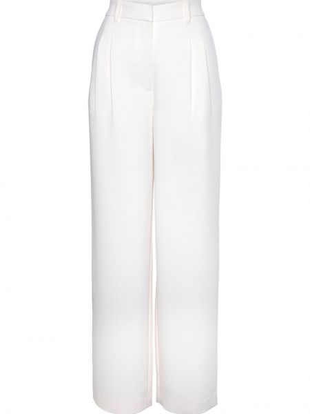 Plisované nohavice Lascana biela