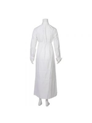 Sukienka długa bawełniana Alaïa biała