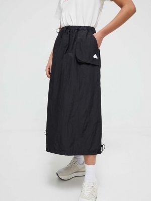Spódnica midi Adidas czarna