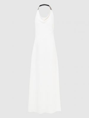 З розрізом Сукня з драпіруванням Brunello Cucinelli, біле