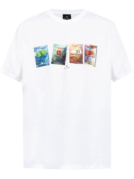 T-shirt à imprimé Ps Paul Smith blanc